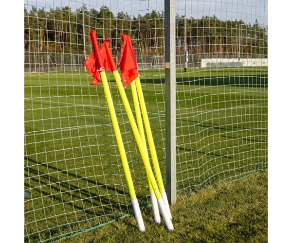 Flagi narożne profesjonalne uchylne tulejowane, chorągiewki 4 sztuki- 50mm